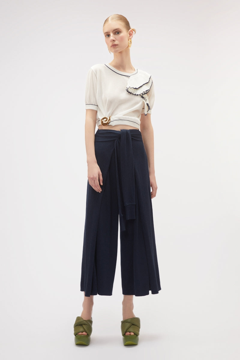 Knit Trousers with knot