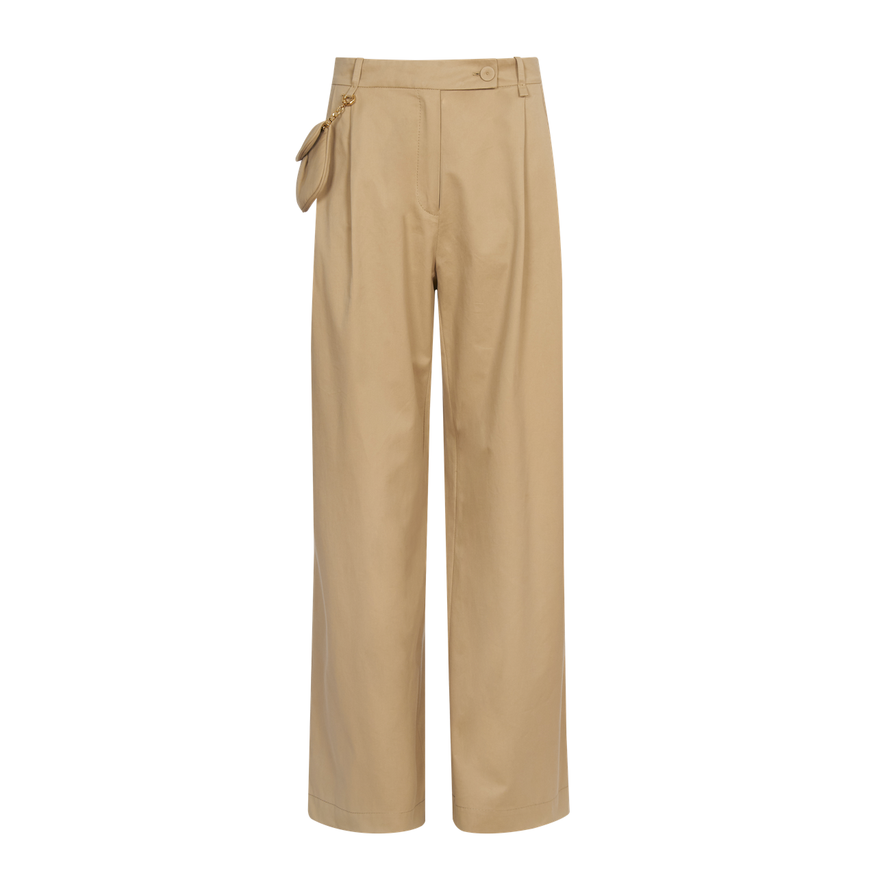 Wide Trousers with Belt Bag